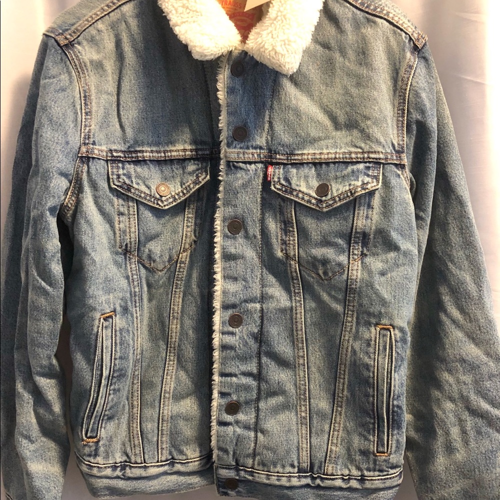 LEVIS MENS SHERPA JEANS JACKET